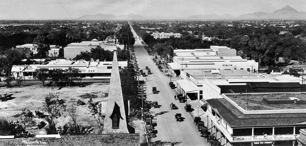 A walk under the trees in old-time Phoenix